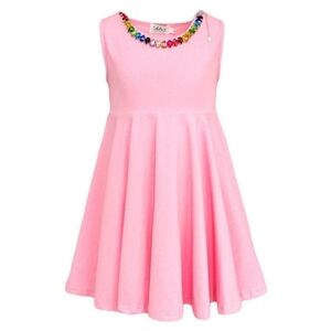 Lola + The Boys Pink Rainbow Gems Tank Dress